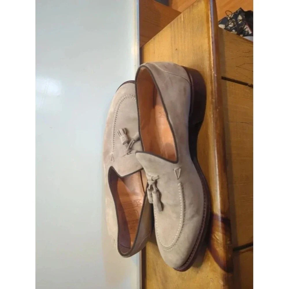 O'Keeffe Men's Loafers Italy Suede Handmade 8.5